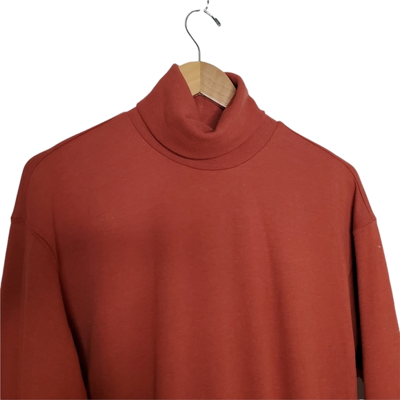 Young Fabulous and Broke Turtleneck Asymmetrical Sweatshirt Mini Dress NWT Sm - Picture 4 of 10